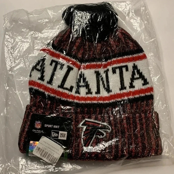 Atlanta Falcons Knit Hat New Era NFL On Field NWT - Picture 3 of 4